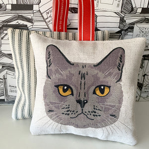 british shorthair cat lavender bag