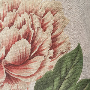 Peony cushion - vintage florals